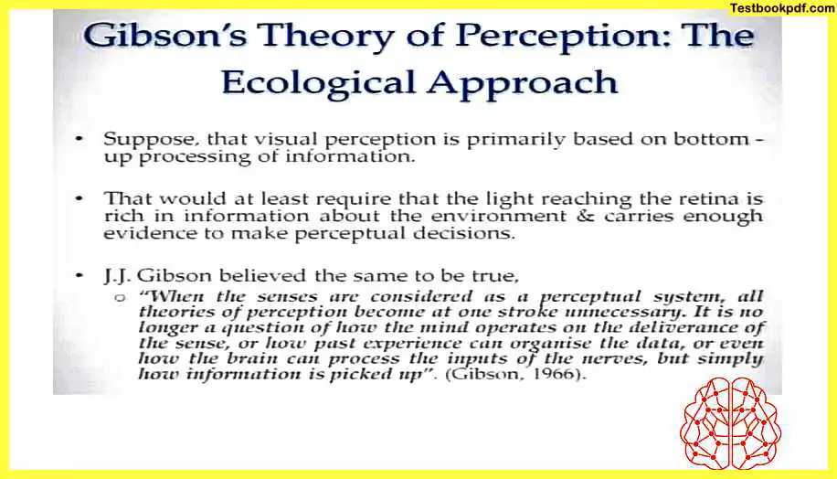 Gibson-'s-Theory-of-Perception-The-Ecological-Approach-Approaches-to-Visual-Perception