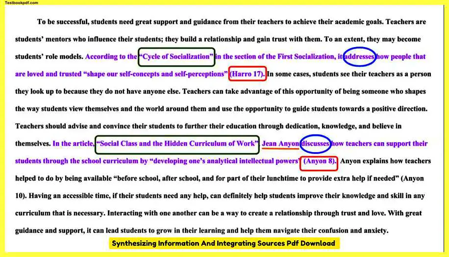 Synthesizing-Information-And-Integrating-Sources-Pdf-Download