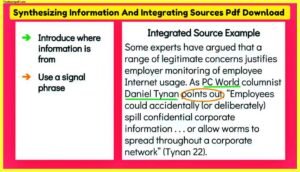 Synthesizing-Information-And-Integrating-Sources-Pdf-Download