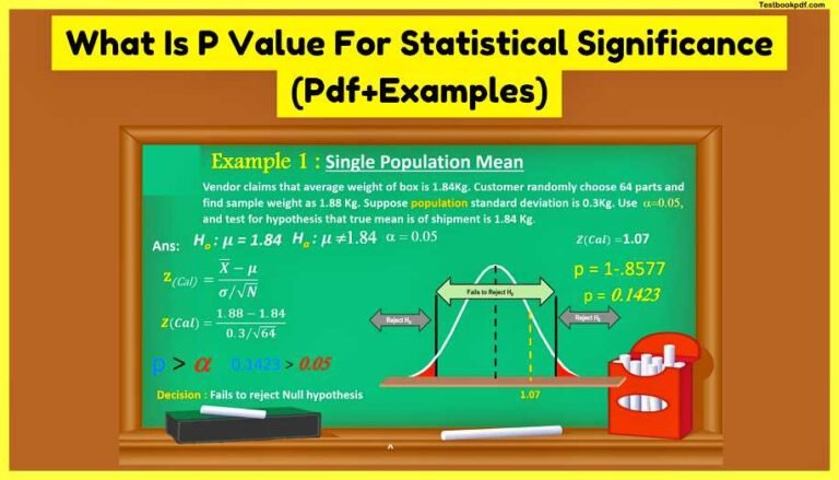 Signoficance Example What Is P Value For Statistical Significance (Pdf+Examples)