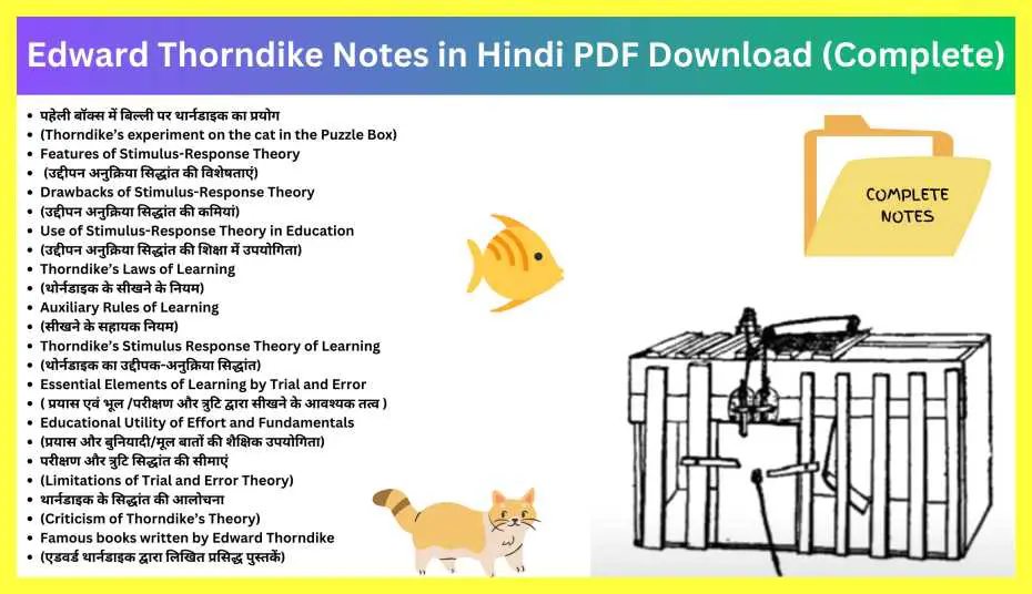 Edward-Thorndike-Notes-in-Hindi