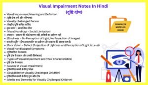 Visual-Impairment-Notes-In-Hindi