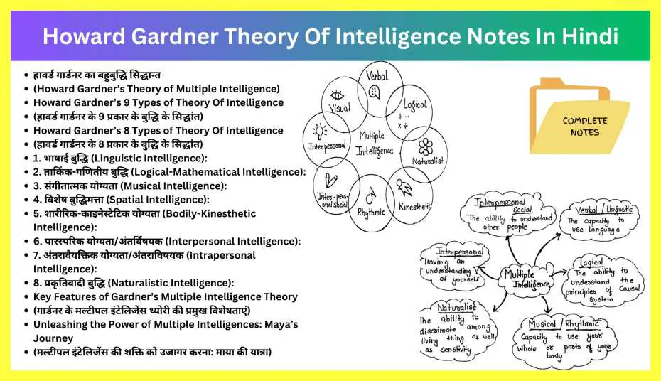 Howard-Gardner-Theory-Of-Intelligence-Notes-In-Hindi