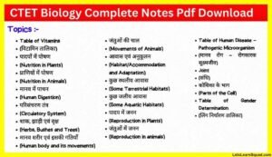 CTET-Biology-Complete-Notes-Pdf-Download