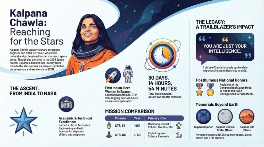 Kalpana Chawla Biography PDF and PPT Download (.PPTX) 3 Kalpana Chawla Biography PDF and PPT Download (.PPTX)